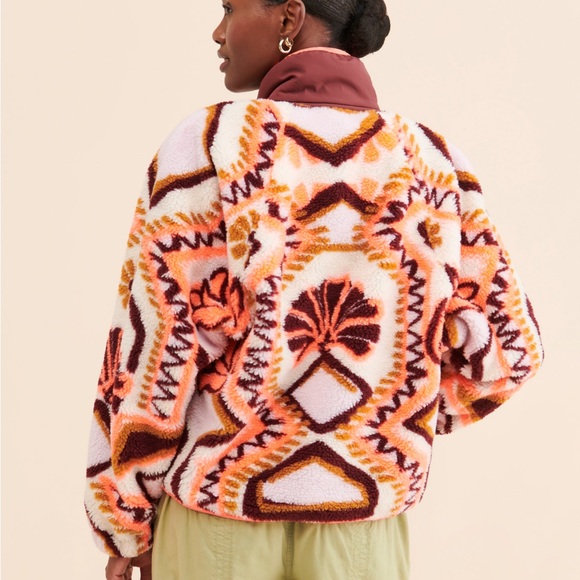 NWOT Hit The Slopes Printed Fleece Jacket - Picture 2 of 9